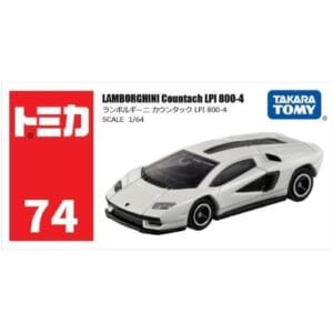 ماکت ماشین Takara Tomy Tomica 74 LAMBORGHINI Countach LPI 800-4 White Metal Diecast